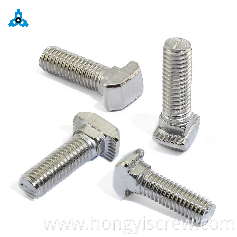 Stainless Steel 316 Hammer Bolt T Head Bolt For Aluminum Profile m6 m8 m5 Square Head T Bolt